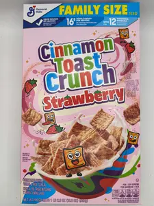 Cinnamon Toast Crunch Strawberry Flavored Family Size 18.8 Oz 1 Box