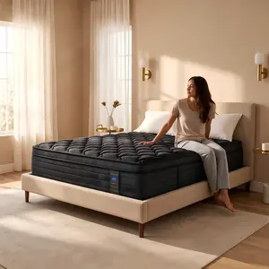12-14 inch Gel Memory Foam Hybrid Mattress (Twin, Full, Queen, King Sizes), Individual Pocket Independent Springs, Medium Firm, Pressure Relief, Breathable, CertiPUR-US Certified, Mattress in a Box