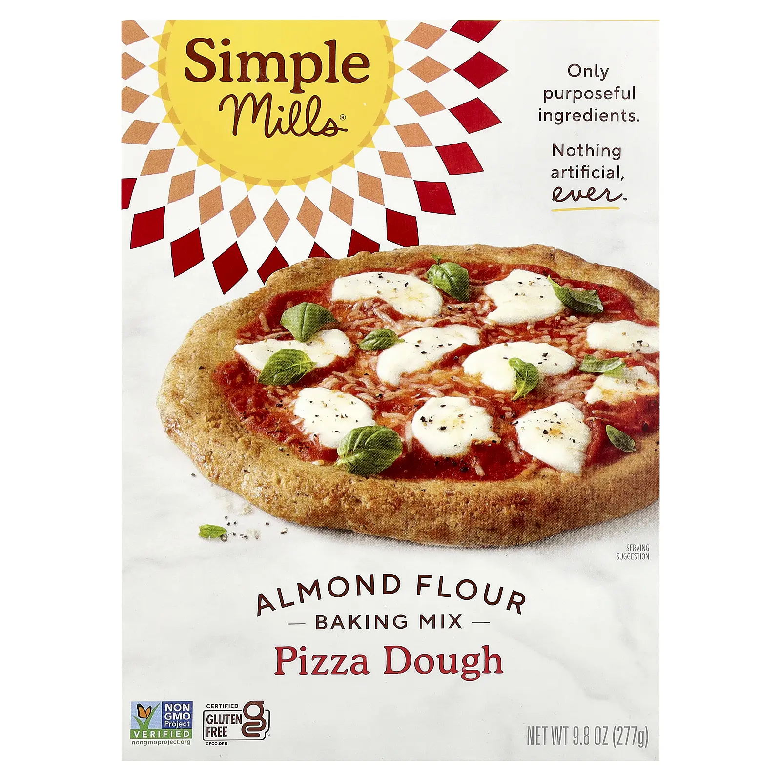 Simple Mills Almond Flour Baking Mix, Pizza Dough, 9.8 oz (277 g) Simple Mills Almond Flour Baking Mix, Pizza Dough, 9.8 oz (277 g)