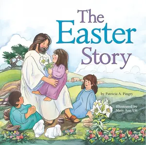 Illustrated Easter Story Boardbook - Children's Literature & Art Book with Crucifixion, Resurrection Themes and Gospel Teachings, Gift for Friends