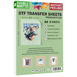 Premium Plus A4 DTF Film Sheets - 8.3" x 11.7" 50 Pack