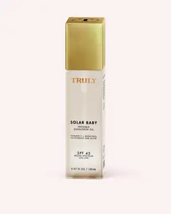 Solar Baby SPF 45 Invisible Sunscreen Oil - Lightweight, Invisible Sunscreen Oil with Vitamin C & Bakuchiol