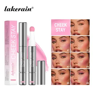 Long-lasting Liquid Blush Set, Cheek Makeup Duo, 2 Counts Waterproof & Sweatproof Blush, Hydrating & Blendable with Sponge Tip Applicator, for Natural Flush & Radiant Glow, Perfect for Daily Face Makeup, 6 Vibrant Shades, Cosmetics