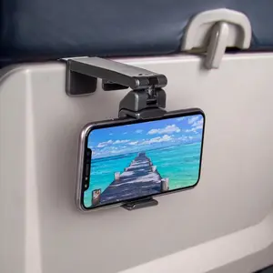 Multifunctional mini travel portable mobile phone holder holder lazy high-speed rail aircraft desktop holder. Cell Phone Clip