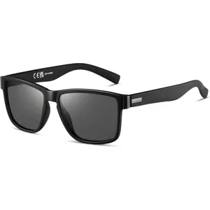 KIMORN Polarized Square Full Rim Sunglasses for Women and Men, UV Protection, Classic Retro Plastic Tac Sunglasses, Ideal for Driving and Outdoor Activities