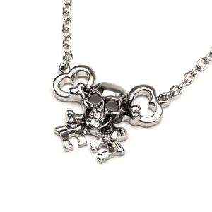Skull Key Pendant Necklace