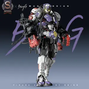 Hmx 1/100 Scale Boxing Model Kit, Assemble Collectible Robot Action Figure, Includes Effects & Display Base, Soft Muscle Design, Action Figurine, Industrial Aesthetics