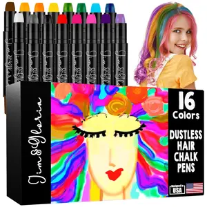 Jim&Gloria Hair Chalk For Girls Washable, Temporary Hair Color Dye Safe Makeup Kit Birthday Gifts for Kids, Teen Girls Trendy Stuff Easter Gifts