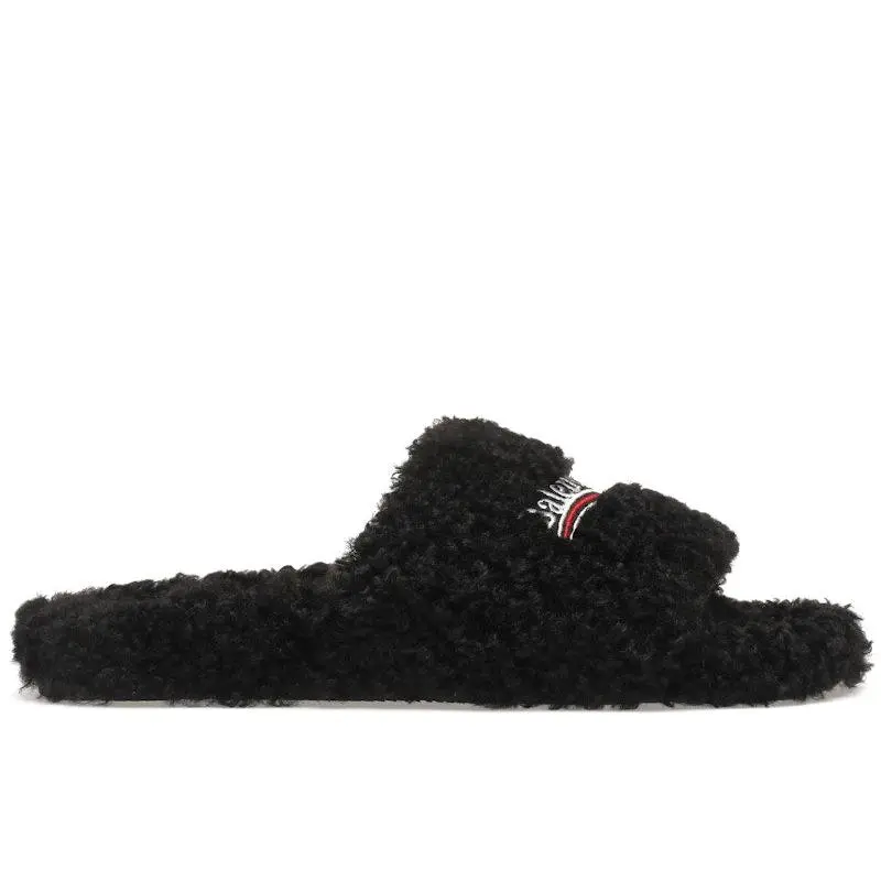 Balenciaga Men's Furry Slide Black, from StockX Balenciaga Men's Furry Slide Black, from StockX