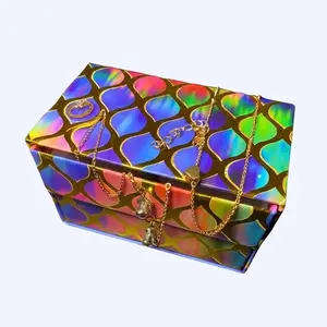 Crown Within Bloom Box - Mystery Jewelry Surprise Set with 5 Pieces Including Necklaces Bracelets Anklets & Earrings Bold Elegance Rule Your Style Stainless Steel 18k Gold Plated Zinc Alloy