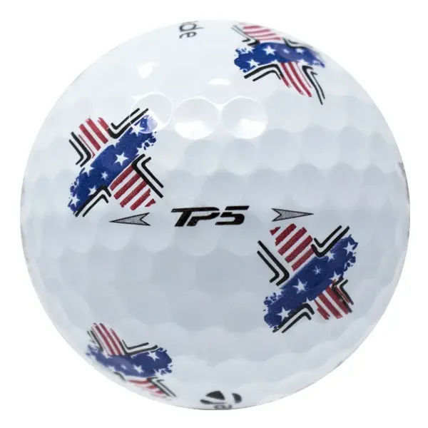 TaylorMade Pix USA - Good Golf Balls, Standout Graphics, Alignment Aid Golf Balls, Golf Gear