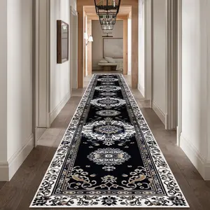 American Persian Style Long Carpet for Living Room & Hallway, Easy Clean Kitchen Rug, Soft Bedroom Bedside Mat, Laundry Room Staircase Decor, Area Rug
