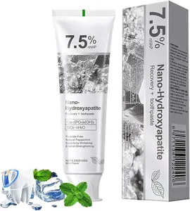 Nano-Hydroxyapatite Recovery Toothpaste 7.5, Gentle and Effective Formula,Fluoride-Free Toothpaste for Sensitive Teeth Best,Natural Peppermint Whitening Oral Care (1 Pack)