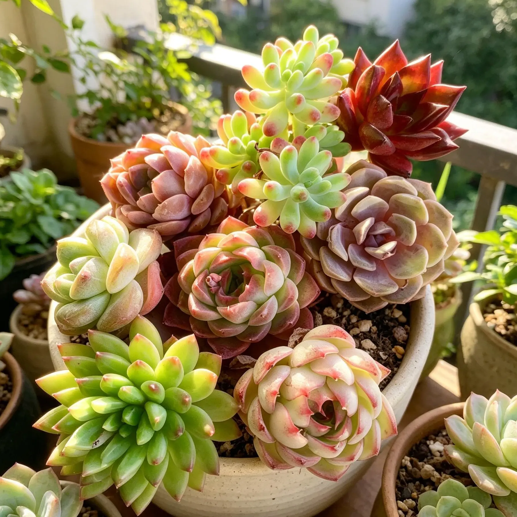 6-Pack  Succulent Set  T57 Collection, Live Bare Root Plants, Aesthetic Room Decor, Easy Care Gift for Plant Lovers