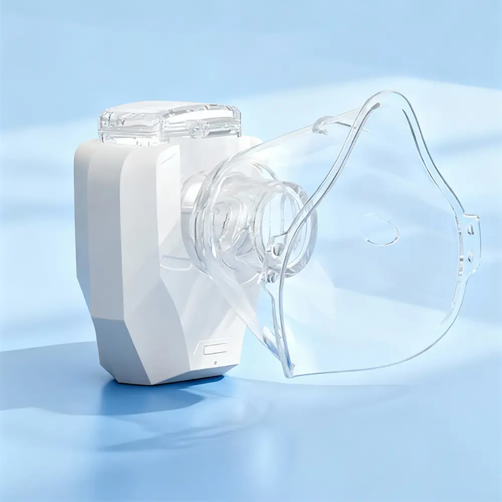 1PCS Portable Nebulizer  with 400mA LithiumBattery for Adults & Kids ,  Home Nebulizer, Rechargeable Mesh Nebulizer, Includes Face Mask and Mouthpiece, Features a Compact and Self-Cleaning Design, Suitable for Home Use, Travel, Respiratory Assistance