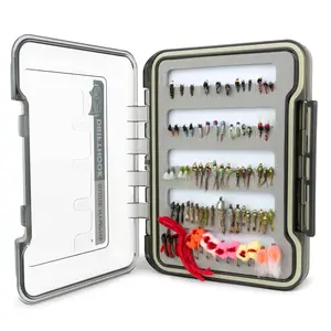 Drifhthook Guide Nymphs Fly Fishing Flies Kit - 120 Double-Sided Water-Resistant Flies with Labeled Box for Trout Catching Experience