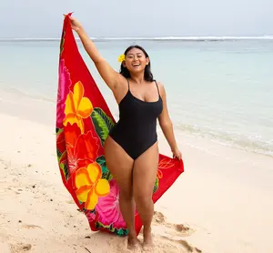 SHU-SHI Plus Size Hand-Painted Sarong