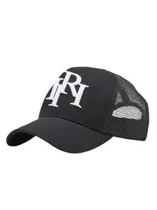 Adjustable Baseball Cap for Men & Women, Loose-Fit Stylish Trucker Hat with Letter Pattern, Ideal for Outdoor Activities, Comfortable Daily Wear