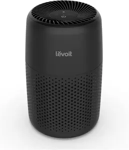 LEVOIT Air Purifiers For Bedroom, 3-in-1 Filter With Fragrance Sponge, Filters Smoke, Allergies, Pet Dander, Odor, Dust, Office, Core Mini, Black