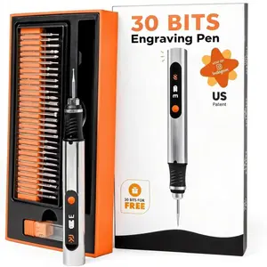 Engraving Pen (Formerly Culiau): Ultimate Cordless Portable Tool for Artists & DlYers -Engrave 50+ Surfaces -Beginner Friendly -Rechargeable -Free 30 Bits & Mastery Guide