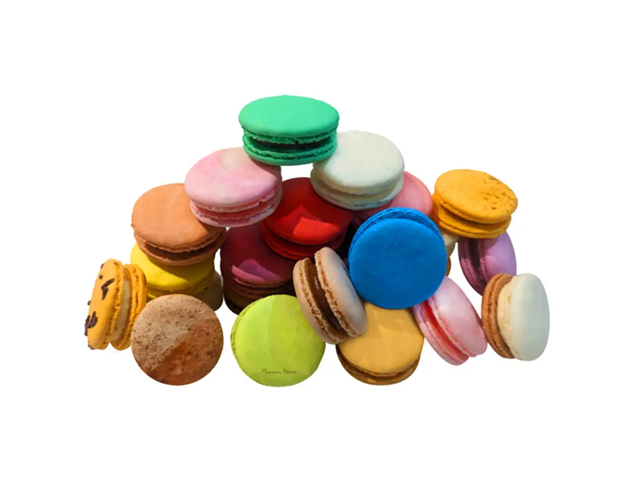 Macaron Bites Macaron Gift Box - 24 Pack Assorted French Macarons with Crunchy Exterior & Moist Interior Perfect for Parties