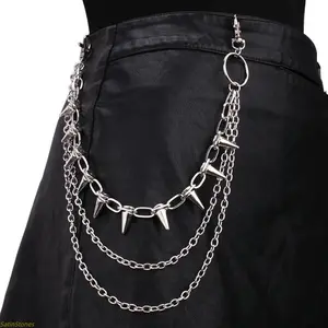 2026 Trending Style: Hip-Hop, Punk, Rock & Metal Pant Chain — Unisex Waist Chain, Keychain, Wallet Chain, and Denim Accessory — Gender-Neutral Hip-Hop Jewelry Gift
