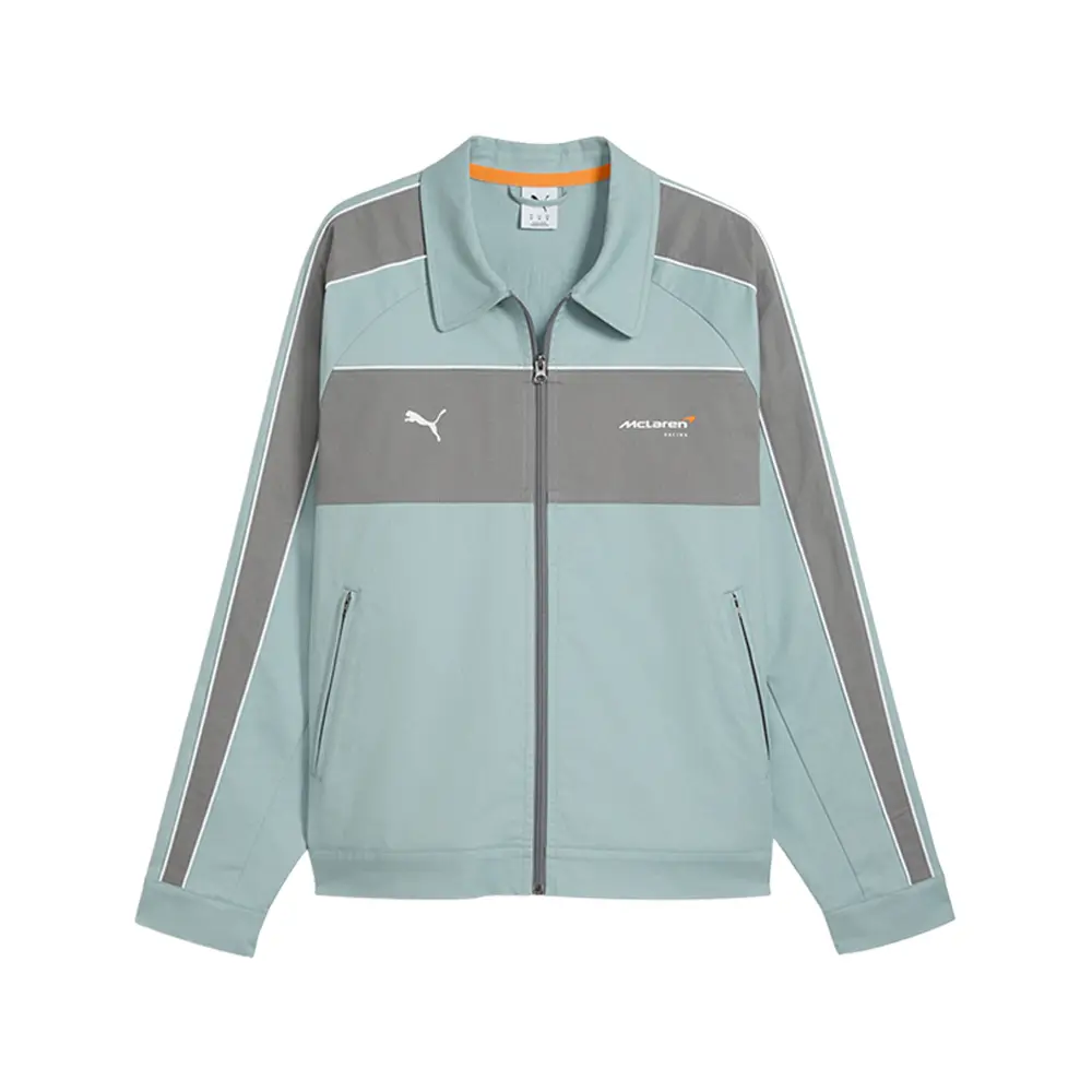 PUMA Mens Mclaren Coach T7 Jacket Athletic Outerwear Casual - Blue