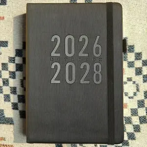 3-Year Monthly Planner Calendar 2026-2028, Softcover with Elastic Pen Holder, 12-Month Display, Minimalist Design, Easycare Binding