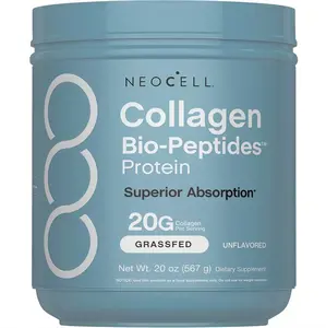 NeoCell Collagen Bio-Peptides Powder 20oz -AM Grassfed Protein Supplement-Advanced with 18 Essential Amino Acids