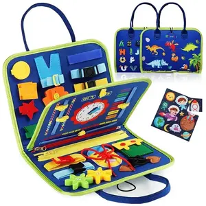 Kids Travel Toy Felt Activity Quiet Books Busy Board Activity Educational Sensory Learning Book