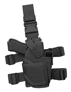 Tactical Pistol Thigh Gun Holster, Drop Leg Holster, Right Hand Adjustable