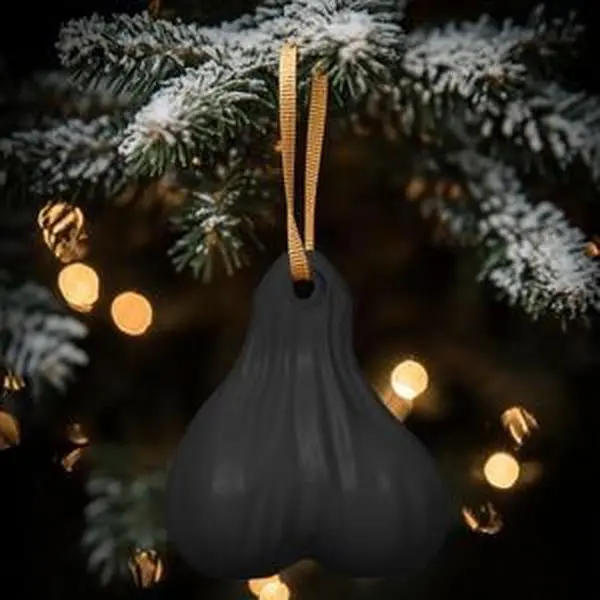 Oh Holy Ball Sack - Black Christmas Ornament for Unique Holiday Decor Tree Gift Decoration
