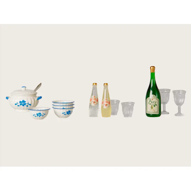 Maileg | Soup set, Mouse | (Ships Early November)