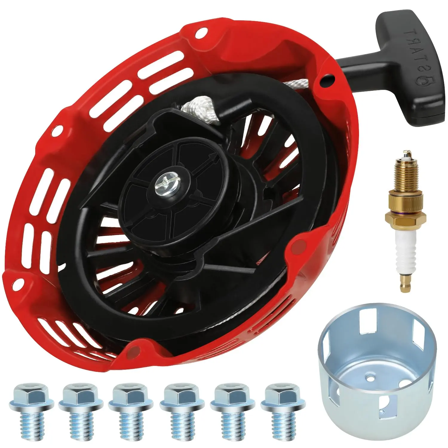 Recoil Pull Starter for Predator 196cc 212cc 6.5hp Coleman CT200U CT200U-EX BT200X KT196 Baja MB200 Trailmaster Hammerhead Massimo Harbor Freight GX120 GX160 GX200 Mini Bike Go Kart Cart Engine