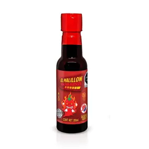 El Malillon Hot Sauce 6.76 Fl Oz (200 ml) - Authentic Mexican Hot Sauce for Snacks, Seafood & Tacos - Ideal for Flavor and Dip
