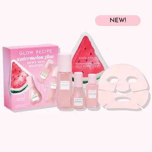 Glow Recipe Watermelon Glow Dewy Skin Routine, Limited Edition Skincare Kit for all Skin Types
