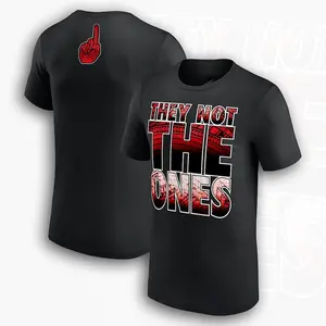 Jimmy Uso They Not The Ones Graphic T-Shirt Mens Wrestling Fan Apparel The Uso Wrestling Gear Bloodline Gift 100% Cotton Soft Comfortable Classic Fit