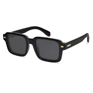 SOJOS Retro Square Polarized Sunglasses for Women Men, 70s 80s Classic Vintage Rectangle Shades