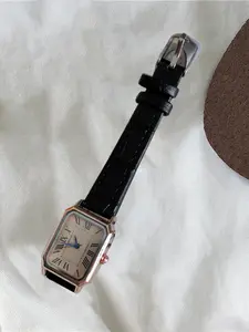 1 Piece Retro Rectangle Dial Analog Quartz Watch With Adjustable Buckle Without Box, Ladies Anniversary Birthday Gift
