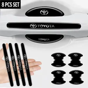 Car Door Handle Bowl Protective Sticker Car Handle Anti-collision Strip For Toyota Camry Corolla Yaris Hilux Prius Avensis Auris