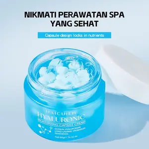 Hyaluronic Acid Moisturizing Blue Capsule Face Cream, Deep Hydration, Brightening, Smooths Dry Skin, Ideal Gift for Mother's Day