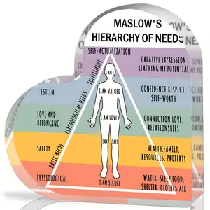 Heart Shaped Acrylic Desk Plaque, Mental Health Decor, Mental Health Awareness Gift, School Counselor Desk Sign, Home Decor, Office Decor, Novelty Desk Decor