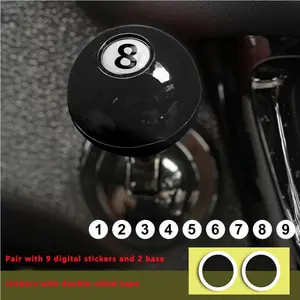 Push Start Button Cover, Car Joystick, Metal Ball-Bar, Interchangeable Knob, Easy Install Auto Accessories, Durable & Stylish Design