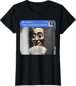There is Motion at Your Front Door Tung Tung Tung sahur Meme Vintage Graphic Tees Menswear Casual Cotton Streetwear T Shirts for Women Unisex