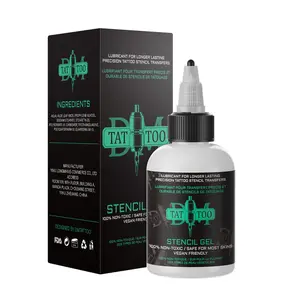DM Tattoo Stencil Transfer Gel Solution 120ML Professional Tattoo Stencil Gel Fresh Tattoo Stuff Stencil Transfer Cream Gel for Transfer Stickers Paper Machine Soap Tattoo Supplies - Clear & Long-Lasting