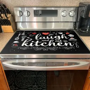 1pc Laugh Kitchen PVC Stove Top Cover - Heat Resistant, Non-slip, Anti-scratch - For Electric Stoves & Induction Cookers -  Suitable for Kitchen, Dining Room - Perfect Gift for Home Cooks & Bakers"