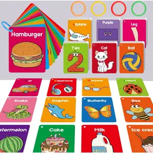 Toddler Baby Cognitive Flash Cards - Kids Learning Materials, Alphabet, Animals, Numbers, Shapes, Colors, First Words, Body Parts, Foods, Preschool Kindergarten Educational Toys Learning Activities