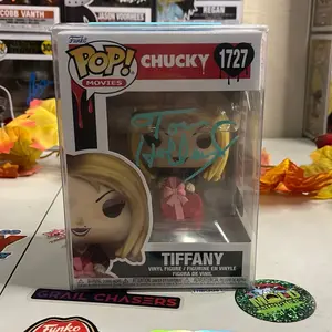 Funko Pop! Autographed Chucky Tiffany Signed By Tom Holland (Director Of Childs Play Film)