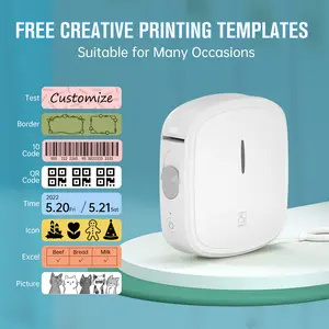 Qutie 15mm x 4m Self-Adhesive Label Tape Roll, Continuous Refill for Bluetooth Label Printer