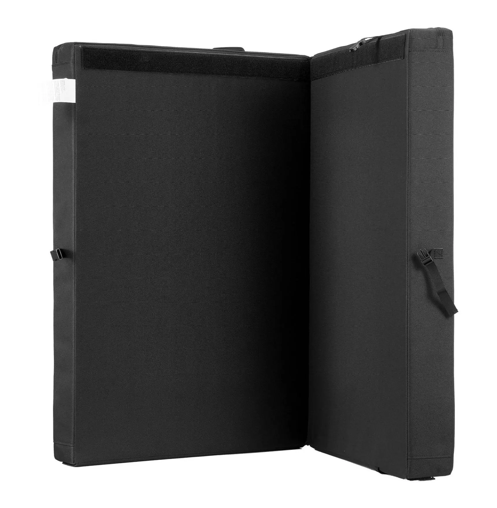 Bouldering Crash Pad - Foldable Rock Climbing Pad, Bi-Fold Lightweight with Backpack Straps - Indoor Outdoor Climbing, 35.6" x 24" x 8.3" Black